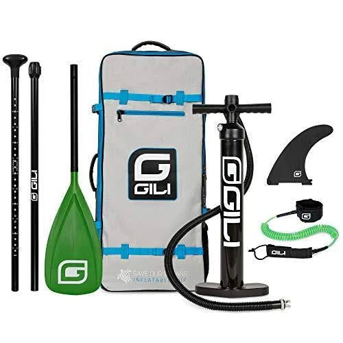 Green Air Inflatable Stand Up Paddle Board Package E70964