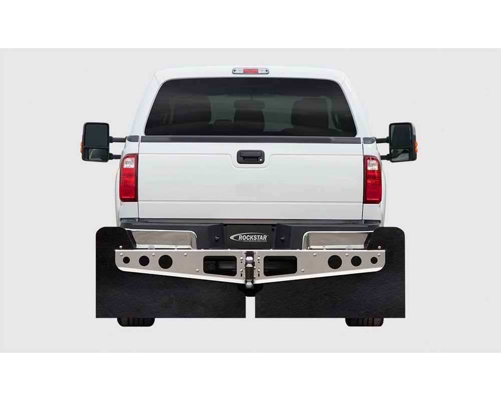 Rockstar Smooth Mill Hitch Mounted Mud Flaps Z46610