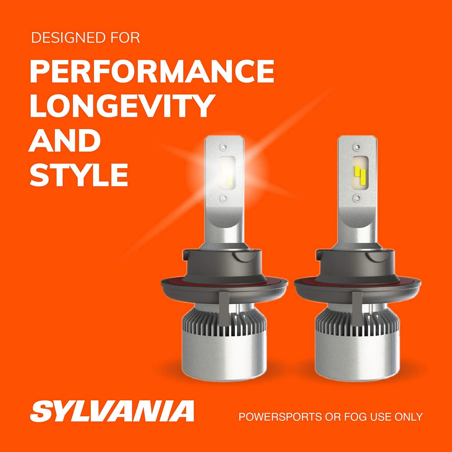 H13 6000K LED Headlight Replacement Bulbs, Cool White (2 Pack) P949