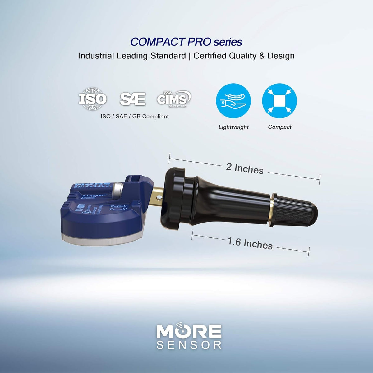 Compact 433MHz TPMS Tire Pressure Sensor 4-Pack M413