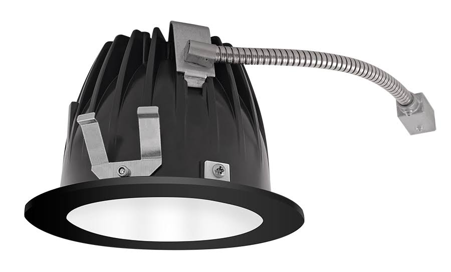 LED Trim Round 80Deg 40K 80CRI White Cone Black Ring V4993