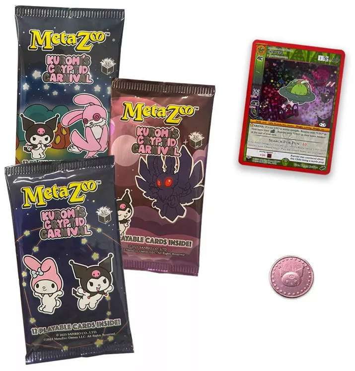 Kuromi's Cryptid Carnival Special Edition Bundle Set (3 Booster Packs + Tarot Card, Promo Card & Coin) L35419