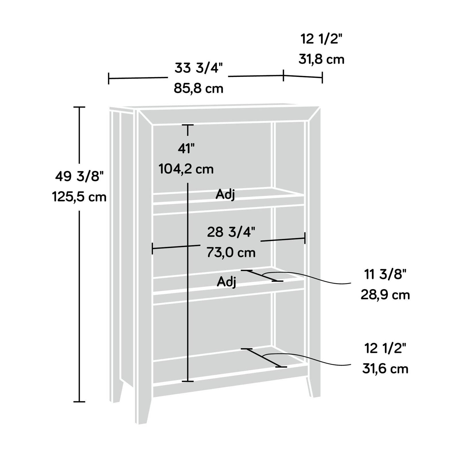 3 Shelf Bookcase Craftsman Oak H17175