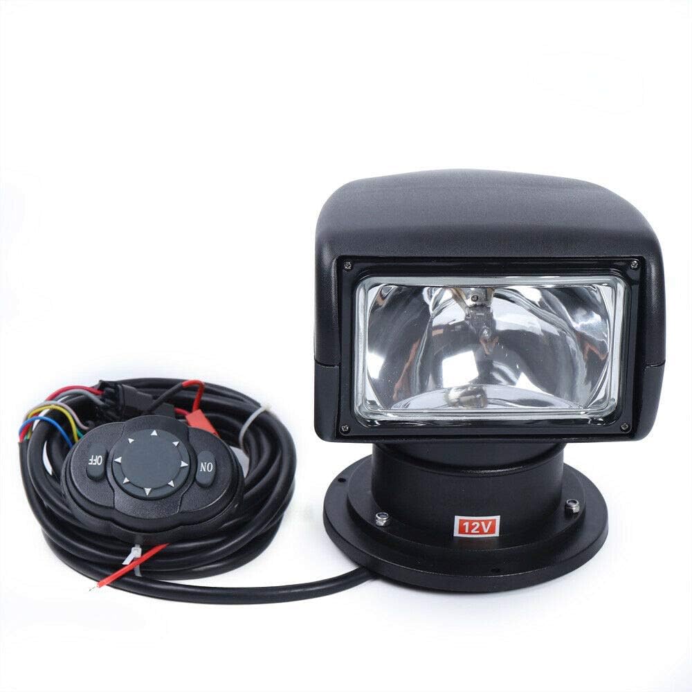 Black 100W Remote Control Spotlight 2500LM 12V C338