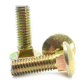 1/2-13 x 4 1/2 Coarse Thread Grade 8 Carriage Bolt Alloy Steel Yellow Zinc Plated Pk 100 M376067