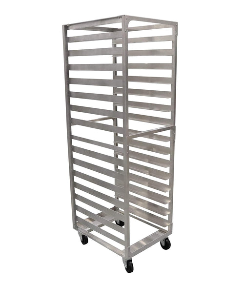 15 Tier Aluminium Bun Rack with Heavy Duty Plate Casters E489544
