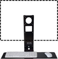 Black Adjustable VESA Monitor & Keyboard Wall Mount System with Tilt & Fold-up E9924