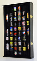 Black Shot Glass Display Case with UV Protection E281