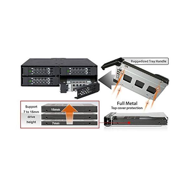 Full Metal 6-Bay Mobile Rack B764