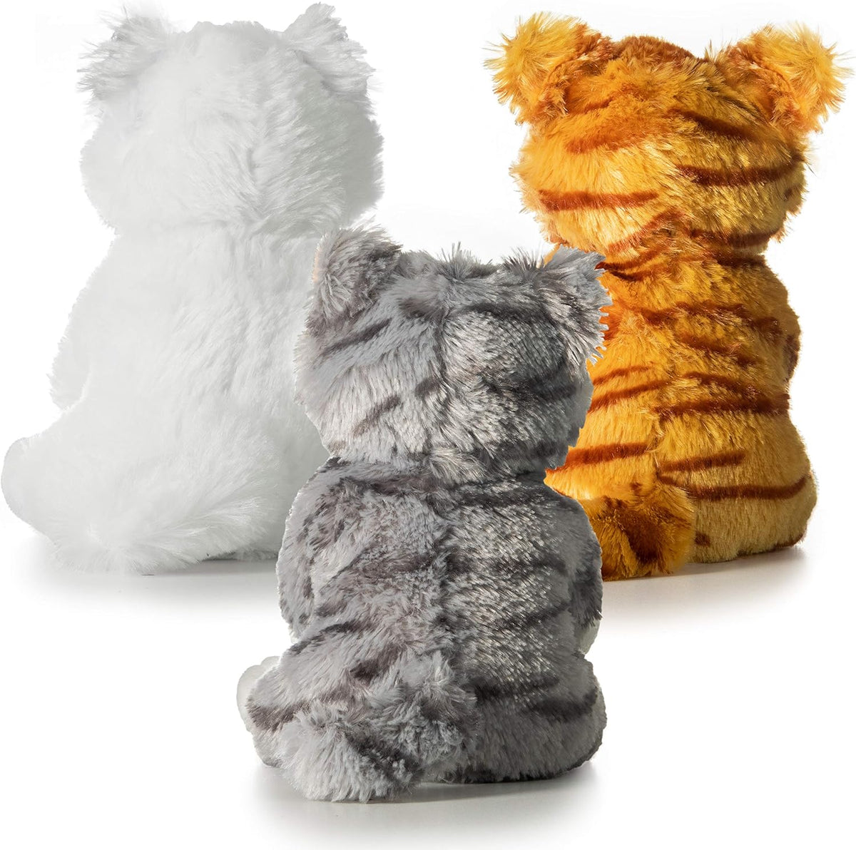 Pack of 3 Large Stuffed Animal Cat Plush Toys E45556