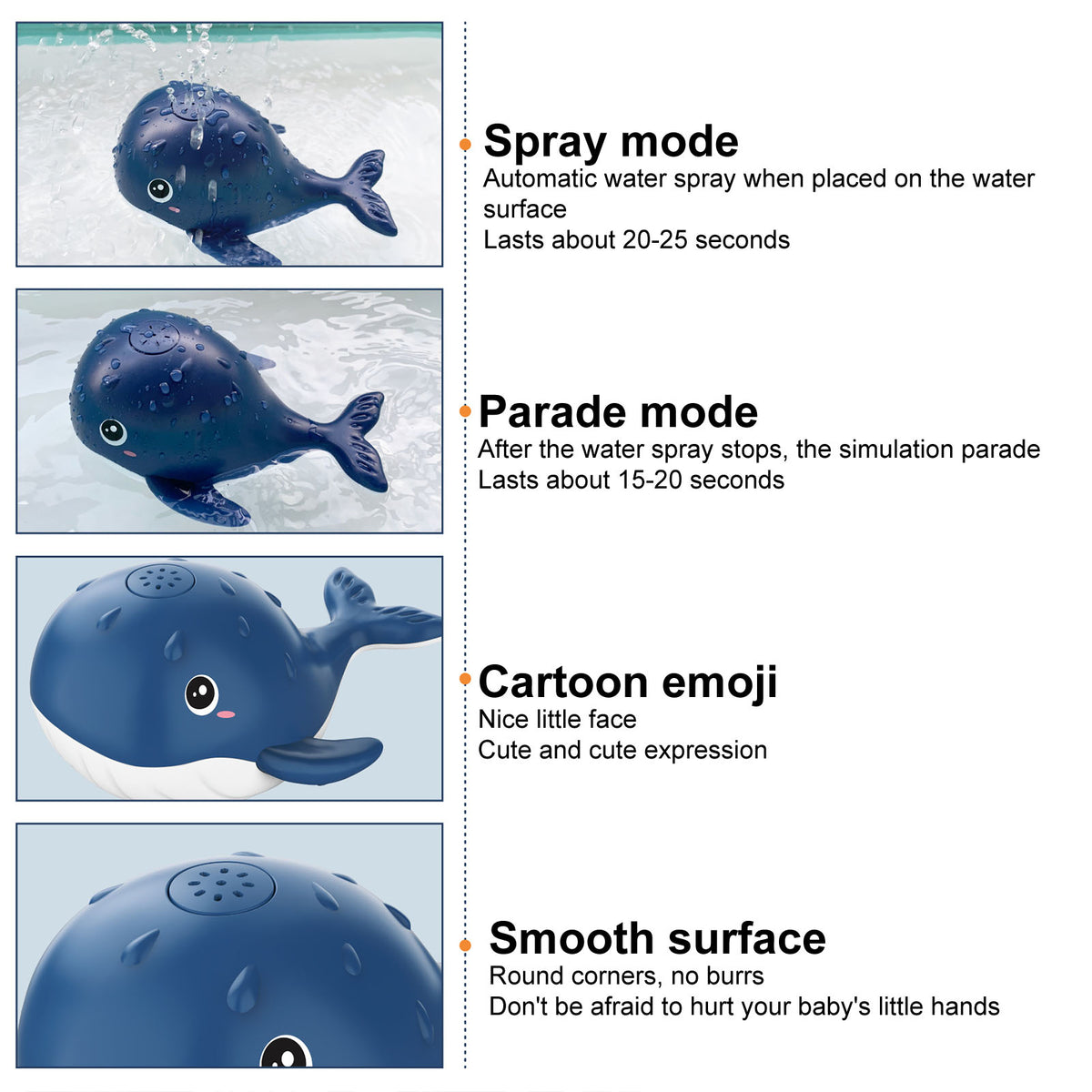 Electric Spout Whale Toy B62489