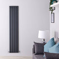 Anthracite Vertical Hot Water Radiator G36519