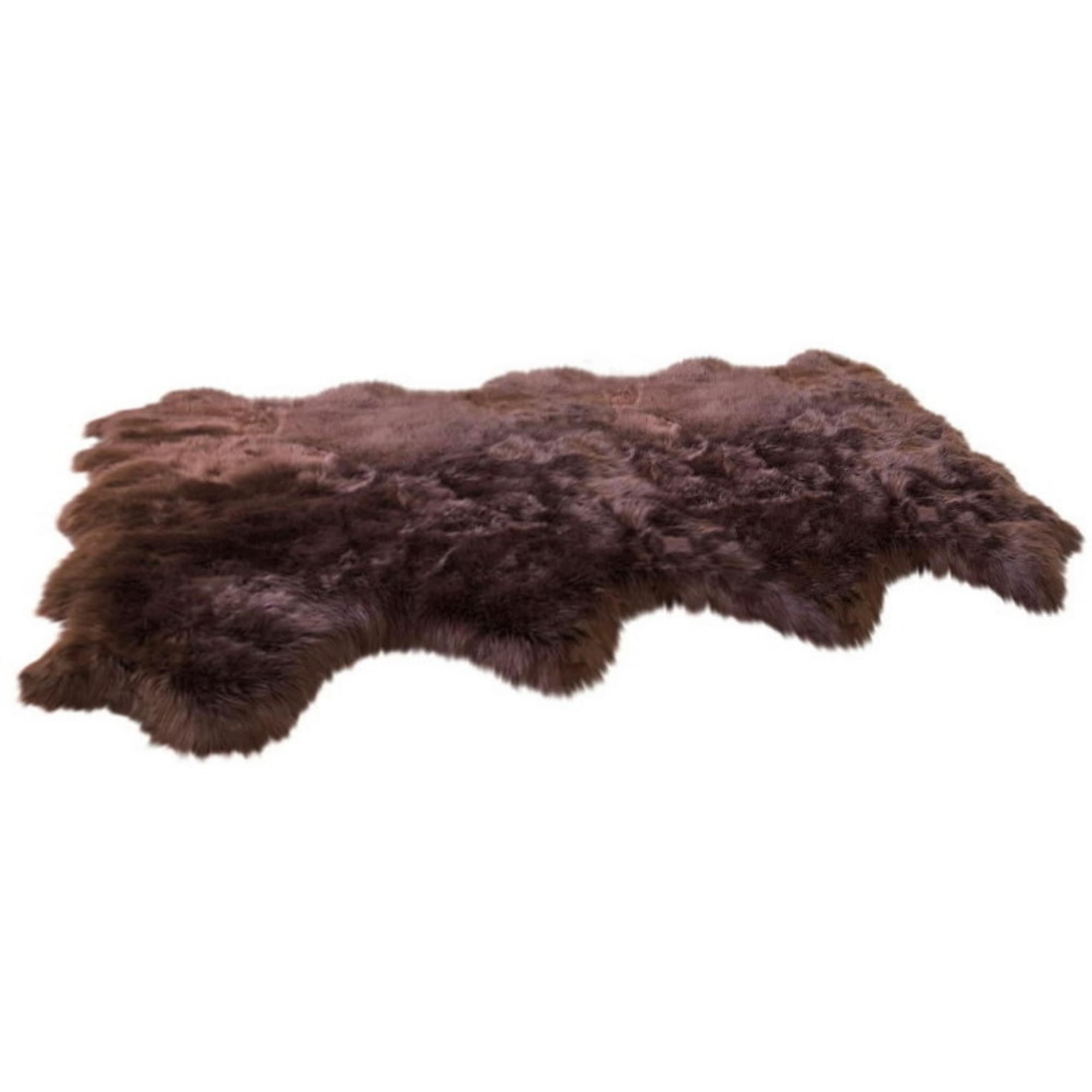 Faux Sheepskin 8-Pelt Plush Shag Area Rug 6' x 8' White L47798
