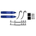 Blue Hell Hound 7 1/4 inch Snowmobile Skis with 6 inch Round Bars Kit O737