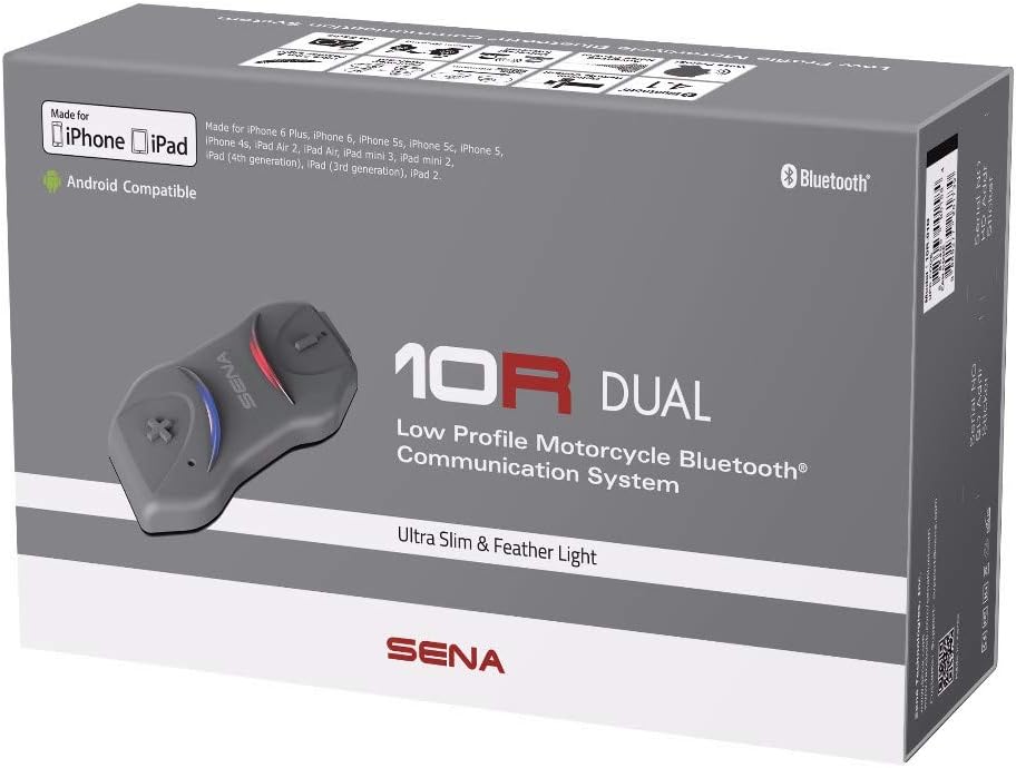 Black Set of 2 Motorcycle Bluetooth Communication System J854