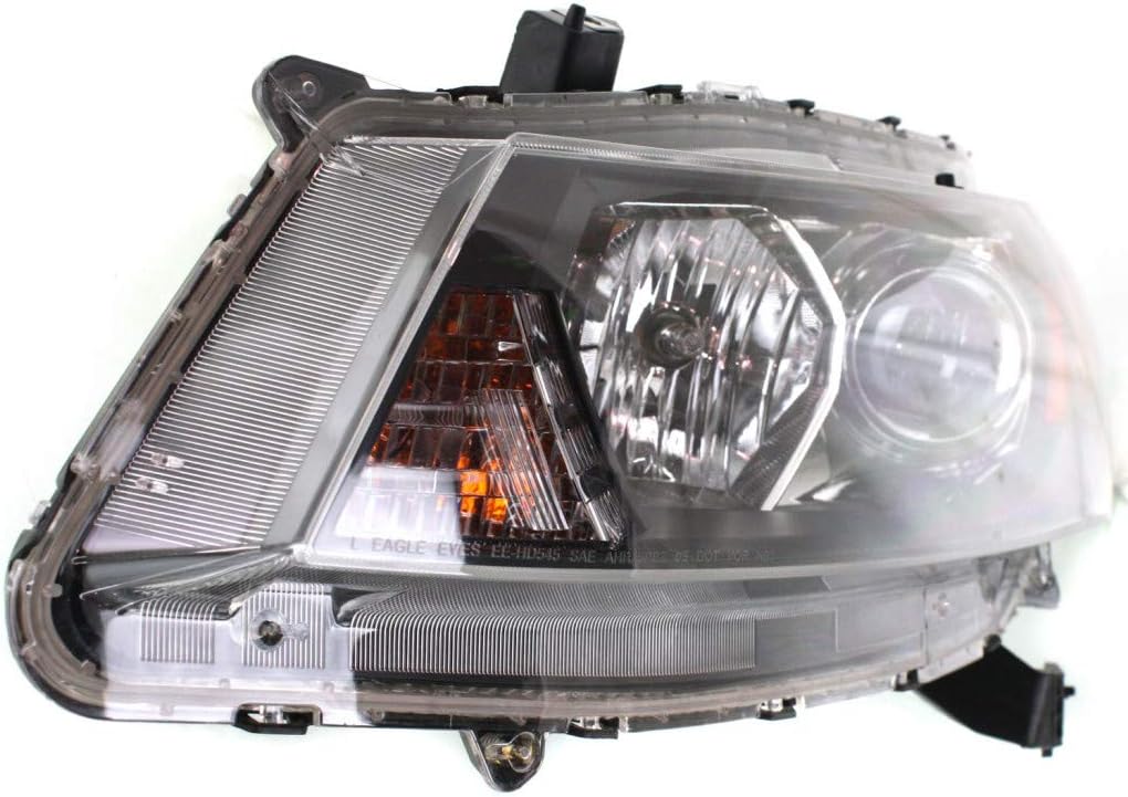 2008 2009 2010 Honda Accord Headlight Assembly Pair w/Bulbs S5781