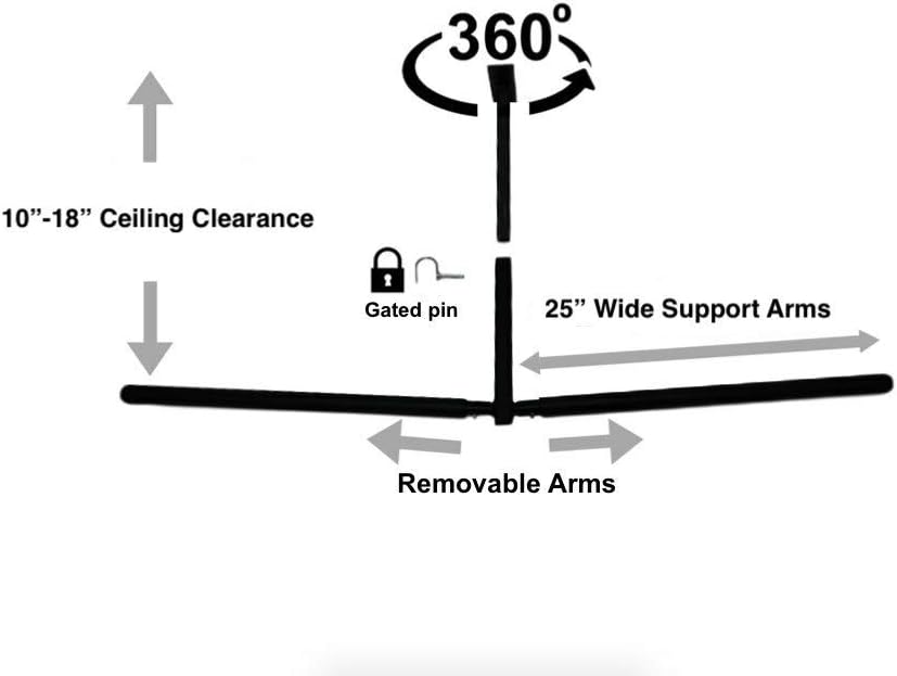 Double Ladder Ceiling Rack Pack of 2 C2535