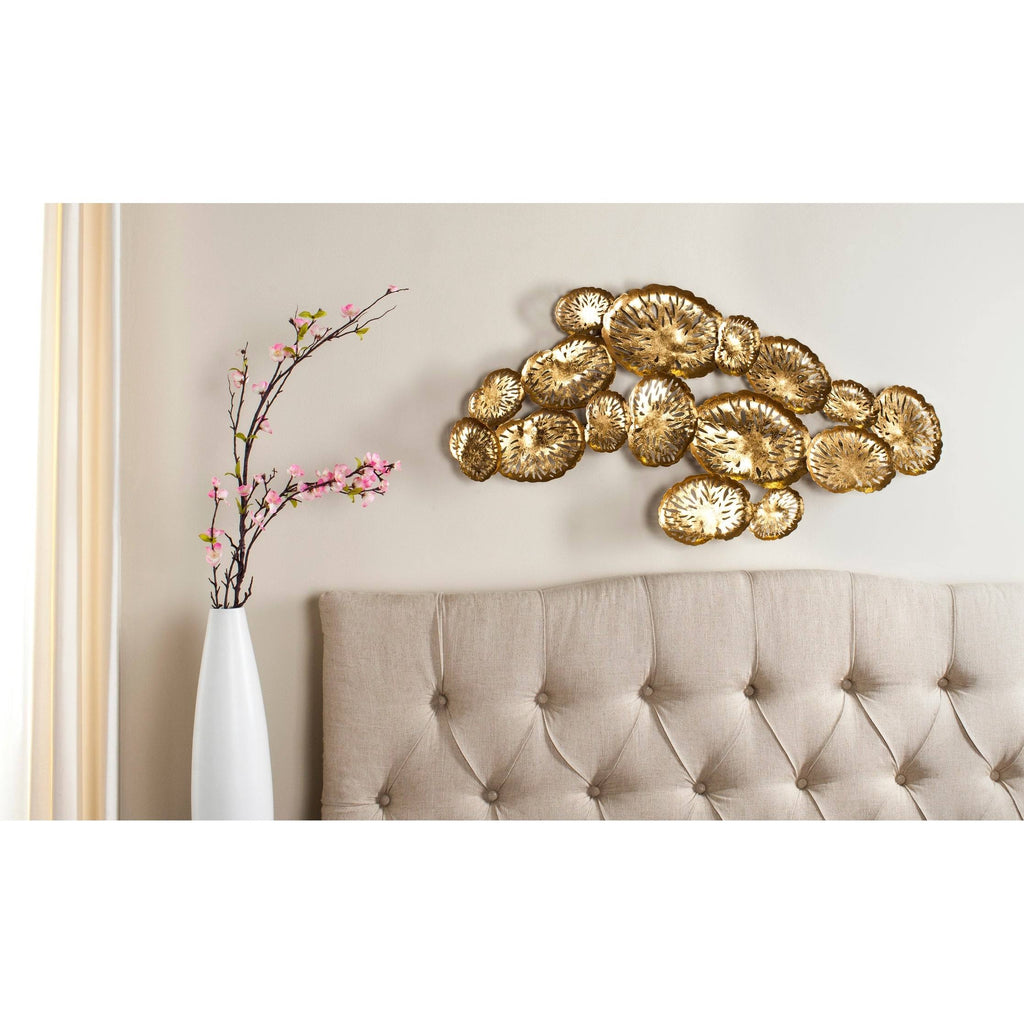 Gold Coral Plate Wall Decor U5535