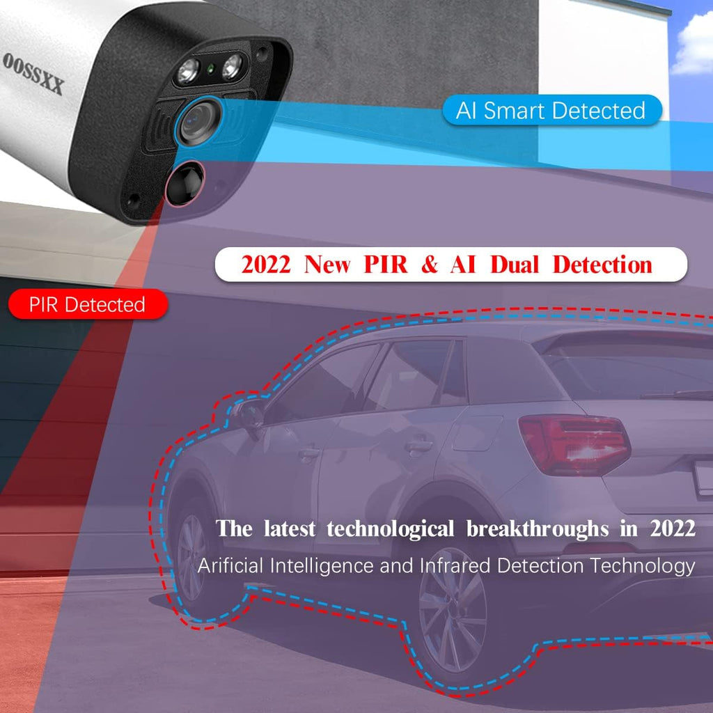 3K 5.0MP 1944P Wireless Security Camera System with 4TB Hard Drive and 8 Cameras U8974