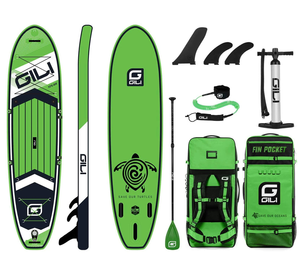 Green Air Inflatable Stand Up Paddle Board Package E70964