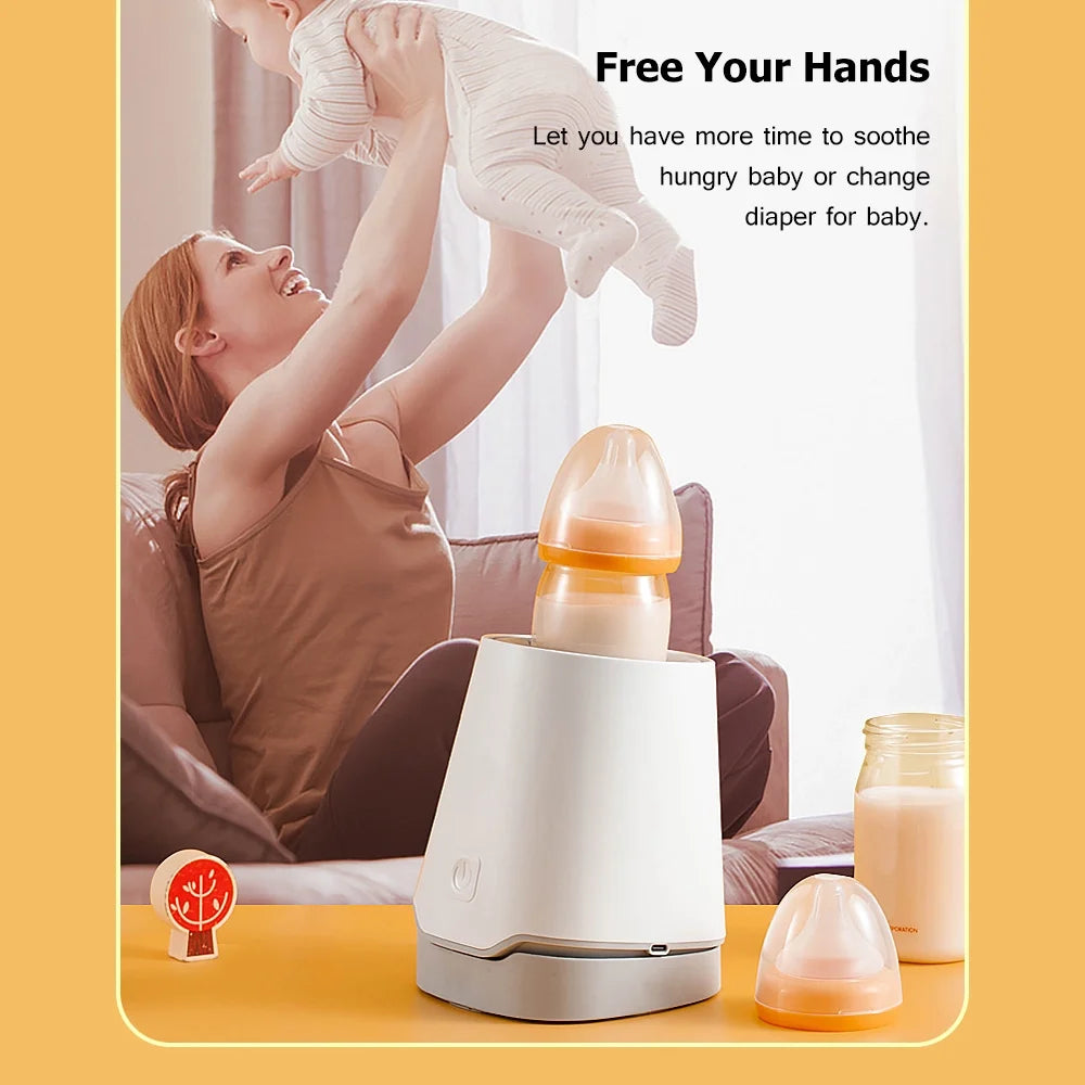 Portable Electric Baby Milk Bottle Shaker with Inclined Base, 3 Levels Timing, Built in Battery C669443
