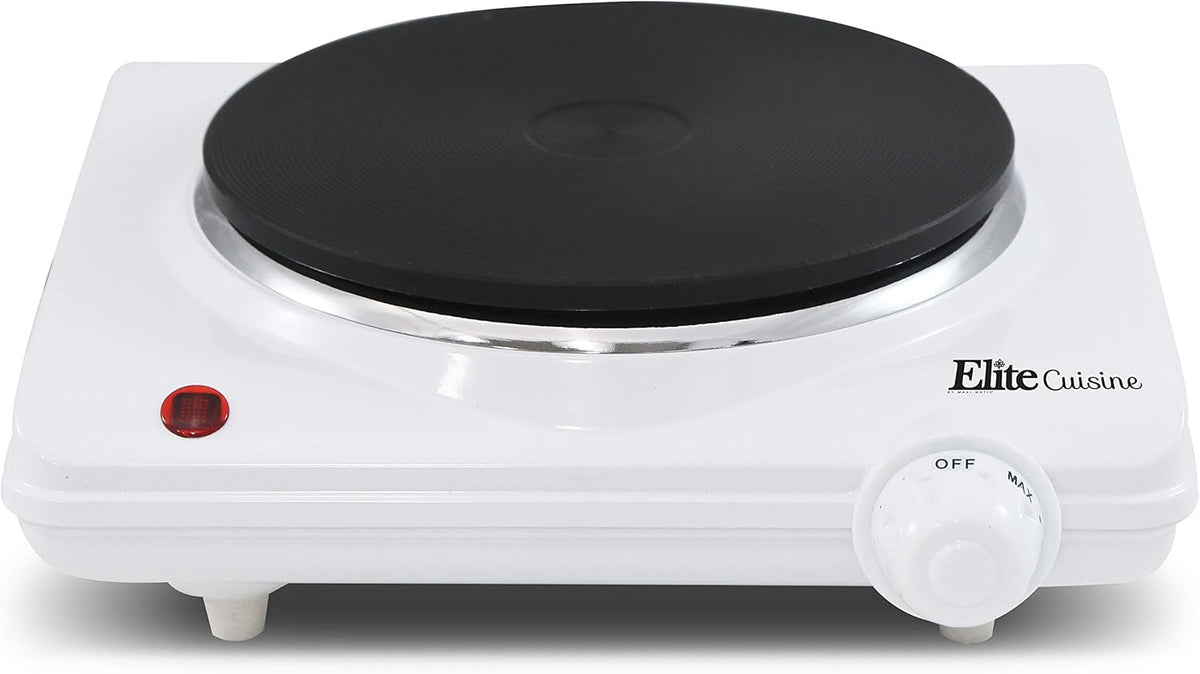 White 1000 Watts Electric Single Burner, Pack of 2 X9534