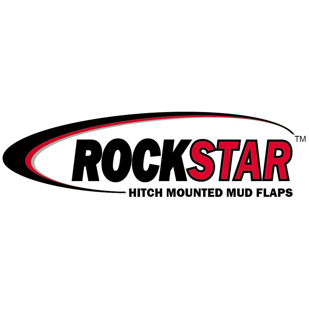 Rockstar Smooth Mill Hitch Mounted Mud Flaps Z46610