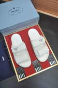 Prada Two-Strap Lug Sole Slide Sandals